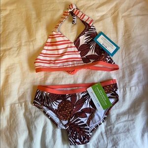 Garnet hill bikini set girl size 8